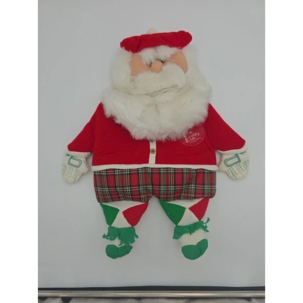 3D Christmas Stocking North Pole Country Club Golfing Santa 20